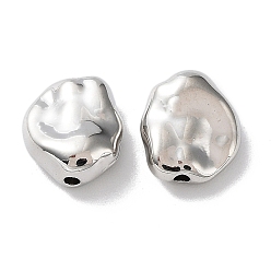 Платина Наберешь металлизации шарики сплава, неправильный овал, платина, 10x8.5x4 мм, отверстие : 1.2 мм