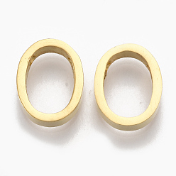 Number 304 Stainless Steel Pendants, Number, Golden, Num.0, 12x10x3mm, Hole: 1.8mm