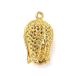 Настоящее золото 18K Полые медные подвески, , стойки покрытие, долговечный, без свинца и без кадмия, реальный 18 k позолоченный, 23.5x14 мм, отверстие : 1.2 мм