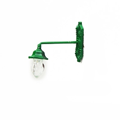 Зеленый Миниатюрные украшения из нержавеющей стали для настенного уличного светильника, аксессуары для домашнего кукольного домика с микро-ландшафтом, притворяясь опорными украшениями, зелёные, 25x25 мм