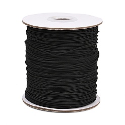 Черный Эластичный шнур, чёрные, 1 мм, 200 ярдов / рулон (600 футов / рулон).