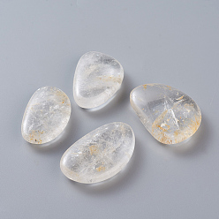 Cristal de Quartz Perles de cristal de quartz naturel, cristal de roche, pierre tombée, pierres de guérison pour l'équilibrage des chakras, cristal thérapie, pas de trous / non percés, nuggets, 7mm