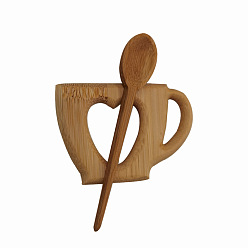 Сердце Деревянная брошь с рисунком животного, булавки для свитера с шалью, булавки для шарфа, женская подарочная брошь, сердце, 3~13 мм