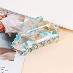 Темно-Голубой Заколки для волос с когтями из ацетата целлюлозы (смола), глубокое синее небо, 90x50 мм