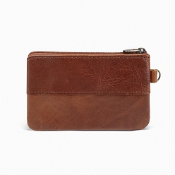 Седло Коричневый Наборы для изготовления портмоне из искусственной кожи своими руками, включая ткань, молния, седло коричневый, 8x12x1 см