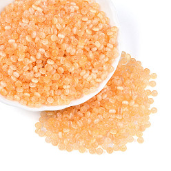 Оранжевый Бисер из стекла , имитация шарики глаза кота, рондель, оранжевые, 4~4.5x2.5~3 мм, отверстие : 1.2~1.5 мм