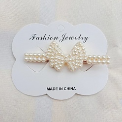 Bowknot Заколки для волос из искусственной жемчужины из кожи аллигатора, аксессуары для волос для женщин и девочек, бантом, 60 мм