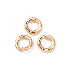 Real 14K Gold Filled 1/20 14k открытые соединительные кольца с золотым покрытием, круглый отрезок, покрытый желтым золотом, real 14 k золото заполнено, 20 датчик, 4x0.81 мм, внутренний диаметр: 2.2 мм