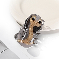 Серый Заколки для волос в форме когтей из ацетата целлюлозы, змея, аксессуары для волос для женщин и девочек, серые, 79x62 мм