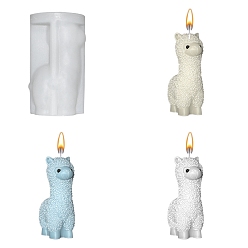 Белый Альпаки силиконовые формы для свечей своими руками, пищевой силикон, изготовление украшений, для изготовления свечей, белые, 50x90 мм