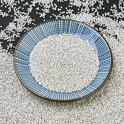 (DB0551F) Matte Sterling Plated MIYUKI Delica Beads, Cylinder, Japanese Seed Beads, 11/0, (DB0551F) Matte Sterling Plated, 1.3x1.6mm, Hole: 0.8mm, about 20000pcs/bag, 100g/bag
