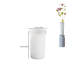 Белый Силиконовые формы, формы для литья смолы, для уф-смолы, эпоксидная смола, колонка, белые, 66x43 мм