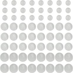 Селенит 3 нити 3 стили натуральные селенитовые бусины нити, круглые, 4~8.5 мм, отверстие : 0.8~1 мм, 1 прядь / стиль