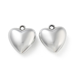 с Покрытием Серебра Покрытие акриловые подвески, с петлей, сердце, со серебряным покрытием, 27x25x12.5 мм, отверстие : 3 мм