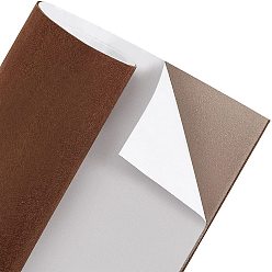 Темно коричневый Стикер войлока полиэстера, самоклеющаяся ткань, прямоугольные, темно-коричневый, 120x40x0.2 см