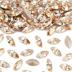 00030 244 Golden Honey Фантазийные кристаллы preciosa® maxima, чешский хрусталь, 435 14 615 наветт (конский глаз), срыв твердой мозговой оболочки, 00030 244 золотистый мед, 8x4 мм