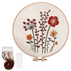 Navajo weiß DIY Stickzubehör Set, Blumenmuster, Navajo weiß, 42~280x0.7~280x0.4~10 mm, 29 Stück / Set