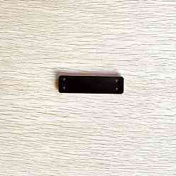 Кокосово-Коричневый Маленькая этикетка из искусственной кожи, сумки для одежды своими руками, прямоугольные, кокосового коричневый, 55x20 мм