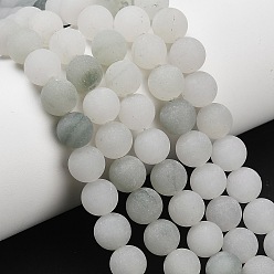 Другие Кварцы Природного кварца нитей бисера, круглые, матовые, 8~8.5 мм, отверстие : 0.7 мм, около 45 шт / нитка, 15.04'' (38.2 см)