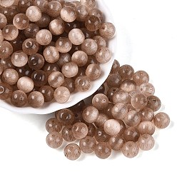 Верблюжий Стеклянные бусины в стиле верстака класса А FGB, круглые, имитация шарики глаза кота, верблюжие, 7~7.5 мм, отверстие : 1.4~1.5 мм, Около 900 шт / фунт