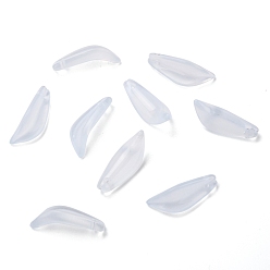 Gainsboro Transparente Glas-Anhänger, petaline, gainsboro, 21.5x8x5 mm, Bohrung: 1 mm