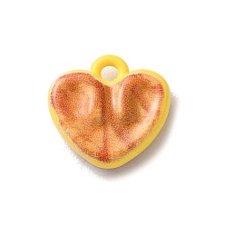 Сэнди Коричневый Подвески из сплава , темы еды, песчаный коричневый, 12x12x3.5 мм, отверстие : 1.6 мм