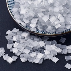 (TL2595) Шелковая Бледная Тень Миюки тила бусины, японский бисер, 2-луночное, (tl 2595) шелковая бледная тень, 5x5x1.9 мм, Отверстие : 0.8 мм , около 590 шт / 50 г