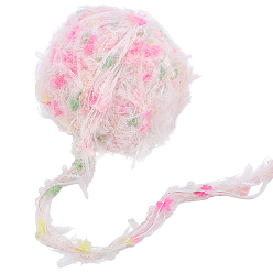 Разноцветный Полиэфирная пряжа, для вязания спицами и крючком, красочный, 25 мм, 100г/моток