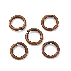 Красная Медь Латунные кольца, разрезанные пилой, без кадмия и без свинца, Красная медь, 8x1.2 мм, 17 датчик, внутренний диаметр: 5.5 мм, Около 2000 шт / 500 г