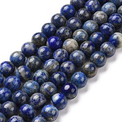 Lapis Lazuli Natural Lapis Lazuli Beads Strands, Round, 10mm, Hole: 1mm, about 37pcs/strand, 15.7 inch(40cm)