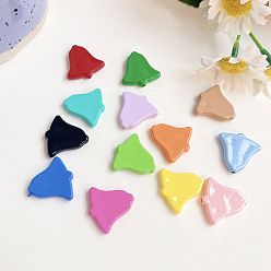 Mixed Color Opaque Acrylic Beads, Bell, Mixed Color, 23x22mm