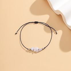 Разноцветный Синтетические бирюзовые браслеты, с бусинами из сплава и стекла, красочный, 9-7/8 дюйм (250 мм)