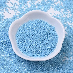 (DB0215) Непрозрачный Бирюзово-голубой Блеск Бусины miyuki delica, цилиндр, японский бисер, 11/0, (дБ 0215) непрозрачный бирюзовый синий блеск, 1.3x1.6 мм, Отверстие: 0.8 мм, о 2000 шт / бутылка, 10 г / бутылка