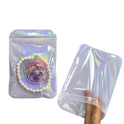 Лиловый Прямоугольник пластиковые почтовый замок сумки, многоразовые упаковочные пакеты, мешок с самоуплотнением, сирень, 17x15 см, односторонняя толщина: 2.7 мил(0.07мм)