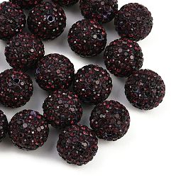 Аметист Оценка горный хрусталь проложить диско шар бусы, унисекс для изготовления ювелирных изделий, круглые, аметист, 14 мм, отверстие : 1.5 мм