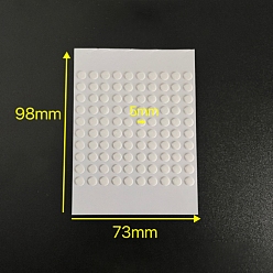 Прозрачный Круглый прозрачный акриловый двусторонний клей, прозрачные, 5x0.5 мм, 100 шт / комплект