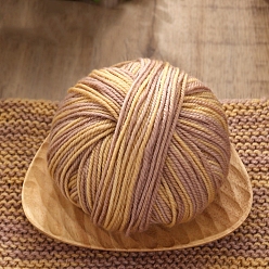 Золотистый Шерстяная пряжа, для ручного вязания толстой нити, пряжа для вязания крючком, золотые, 0.3 мм, 120м/моток