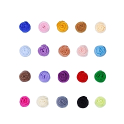 (52) Непрозрачная лаванда Иглы для валяния из шерсти, волокнистая шерстяная ровница для поделок, ровница из игольчатого фетра для прядения, разноцветные, 5 г / шт, 20 цветов, 1 шт / цвет, 20 шт / комплект