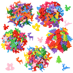 Mixed Shapes 300 шт. 5 стили рождественская тема нетканый материал, для поделок ремесел, разнообразные, 29~41x27~40x1 мм, 60 шт / стиль