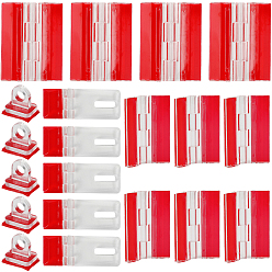 Прозрачный 2 наборы акриловых самоклеящихся защелок, прозрачные, 10x13.5x13.5 мм, отверстие : 5 мм