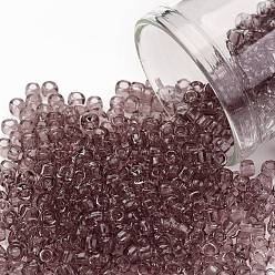 (6) Transparent Light Amethyst Тохо 8/0 круглые бусины, японский бисер, (6) прозрачный светлый аметист, 8/0, 3 мм, отверстие : 1 мм, Около 222 шт / 10 г