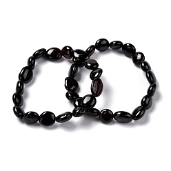 Гранат Браслеты из натурального граната, упавший камень, самородки, внутренний диаметр: 2 дюйм (5~5.2 см)