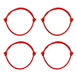 Red Bracelet Making, with Nylon Thread, Red, Adjustable Diameter: 40~80mm