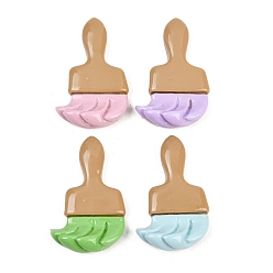 (52) Непрозрачная лаванда Непрозрачные кабошоны из смолы, чистить, разноцветные, 30x19.5x8 мм