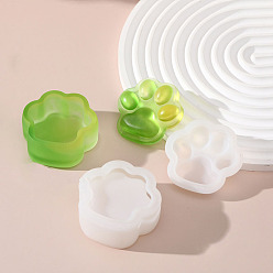 Белый Силиконовые формы для хранения отпечатков лап своими руками, формы для литья смолы, для уф-смолы, белые, 60x60x50 мм