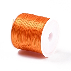 Темно-Оранжевый 30м эластичная кристаллическая нить, бисероплетение, для изготовления эластичного браслета, темно-оранжевый, 0.8 мм, около 32.81 ярдов (30 м) / рулон