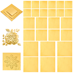 Золотистый 120шт. 3 виды фольги, diy craft, квадратный, золотые, 100~200x100~200 мм, 40 шт / стиль