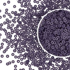 Темно-синий  Шифер 10 нити плоские круглые бусины из полимерной глины ручной работы, диск хейши бусины для гавайских серег браслет ожерелья ювелирных изделий, темный сланец синий, 6x1 мм, отверстие : 2 мм, 10 прядь