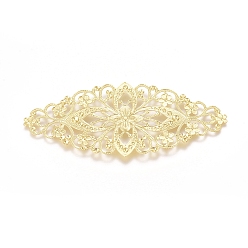 Без Покрытия Латунные филигранные столяры, для самостоятельного создания закладок, цветок, сырой (без покрытия), 82x35x0.8 мм