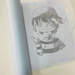 Светло-Голубой Натуральная калька полупрозрачная пергаментная бумага, Небесно-голубой, 305 мм, около 46 м / рулон